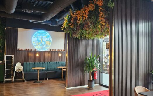 Modern grillrestaurang med toppläge i attraktiv norrförort